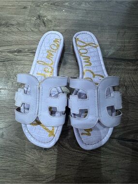 Women's Slide Sandals with Cutout Double Strap
